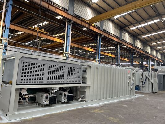 98KW PLC Double Chamber Vacuum Cooler 3tons Cycle 6 Pallets